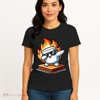Dabbing Smore Marshmallow Cute Dab Dance Camping Women's T-Shirt thumb 4