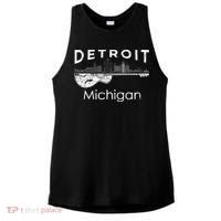 Detroit Souvenir Men Michigan Music Electric Guitar Ladies PosiCharge Tri-Blend Wicking Tank thumb 0