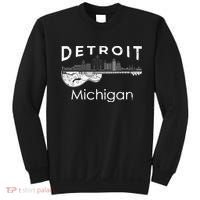 Detroit Souvenir Men Michigan Music Electric Guitar Sweatshirt thumb 0