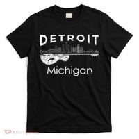 Detroit Souvenir Men Michigan Music Electric Guitar T-Shirt thumb 0
