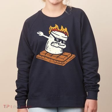 Dabbing Smore Marshmallow Cute Dab Dance Camping Camper Gift Women's Sweatshirt