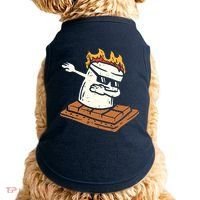 Dabbing Smore Marshmallow Cute Dab Dance Camping Camper Gift Doggie Tank thumb 0