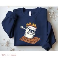 Dabbing Smore Marshmallow Cute Dab Dance Camping Camper Gift Sweatshirt thumb 2