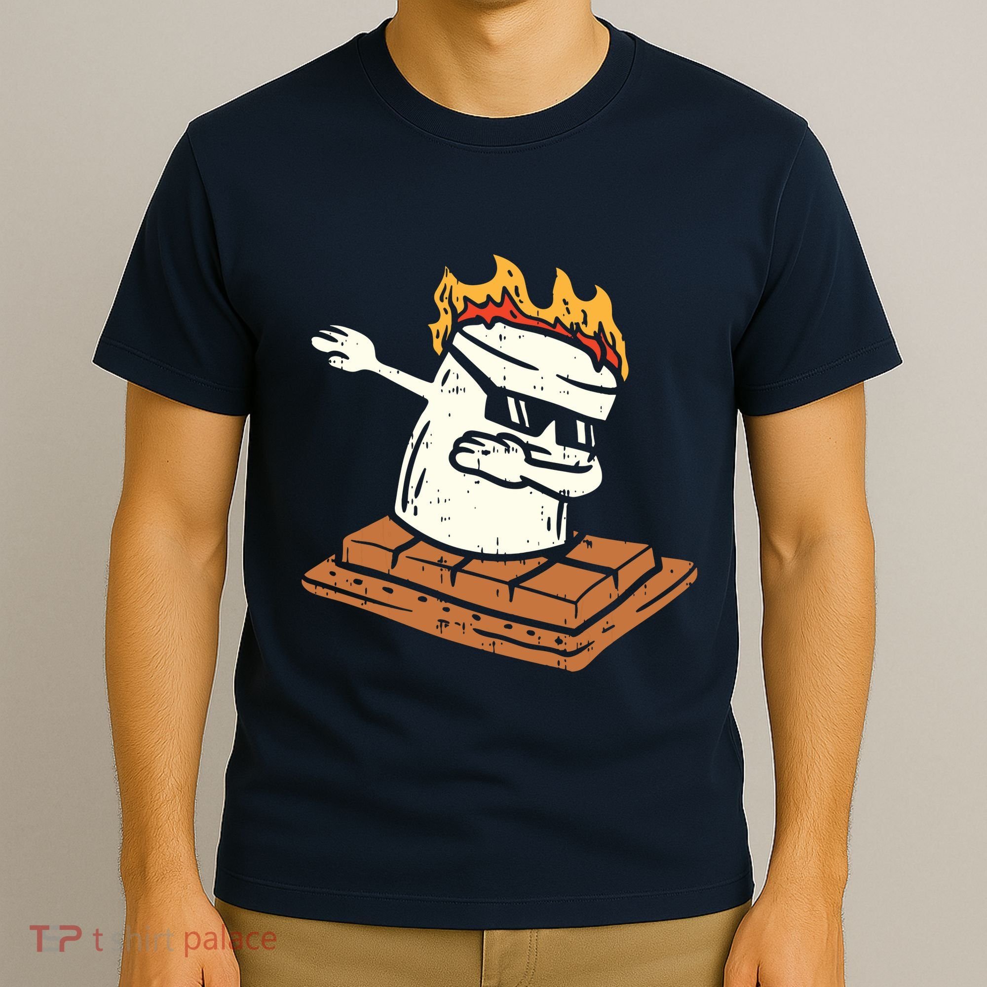 Dabbing Smore Marshmallow Cute Dab Dance Camping Camper Gift T-Shirt