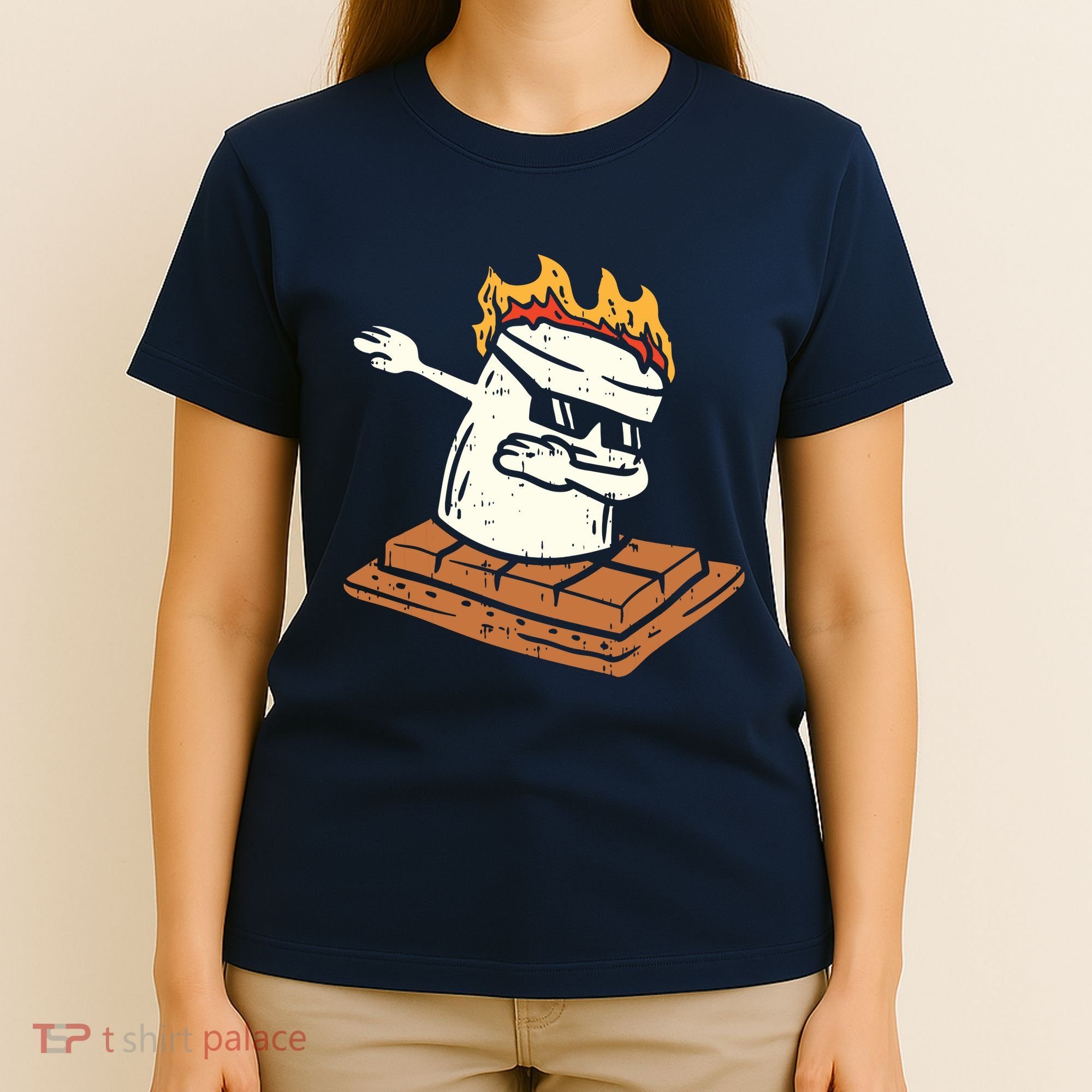 Dabbing Smore Marshmallow Cute Dab Dance Camping Camper Gift T-Shirt