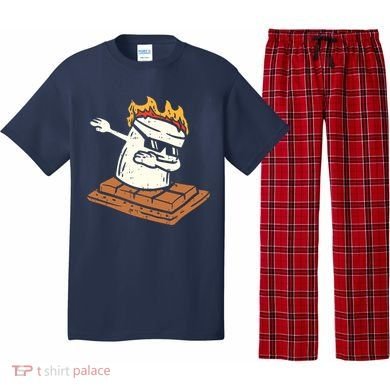 Dabbing Smore Marshmallow Cute Dab Dance Camping Camper Gift Pajama Set