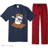Dabbing Smore Marshmallow Cute Dab Dance Camping Camper Gift Pajama Set thumb 0