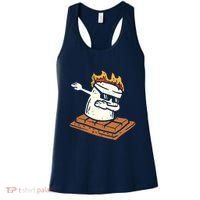 Dabbing Smore Marshmallow Cute Dab Dance Camping Camper Gift Women's Tank Top thumb 0