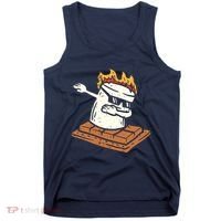 Dabbing Smore Marshmallow Cute Dab Dance Camping Camper Gift Tank Top thumb 0