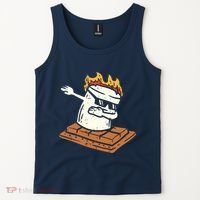 Dabbing Smore Marshmallow Cute Dab Dance Camping Camper Gift Tank Top thumb 2
