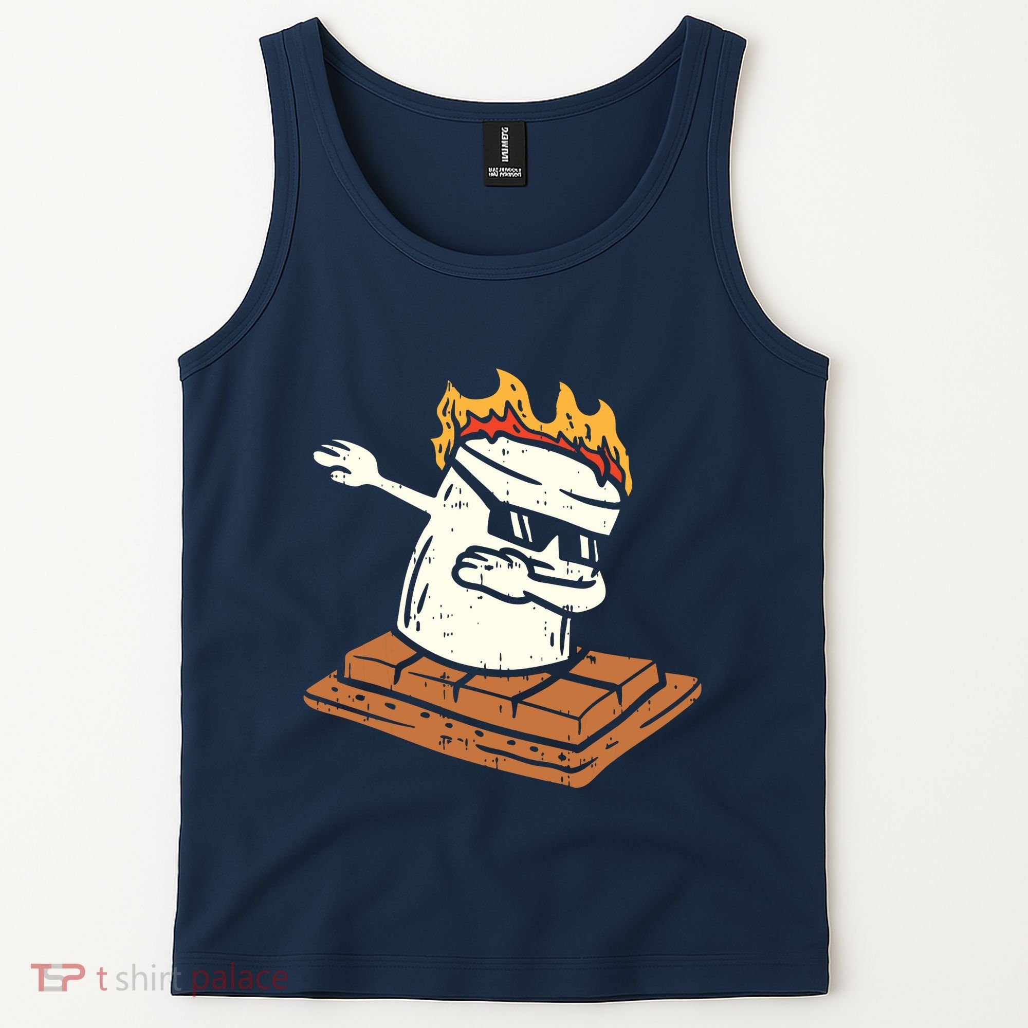 Dabbing Smore Marshmallow Cute Dab Dance Camping Camper Gift Tank Top