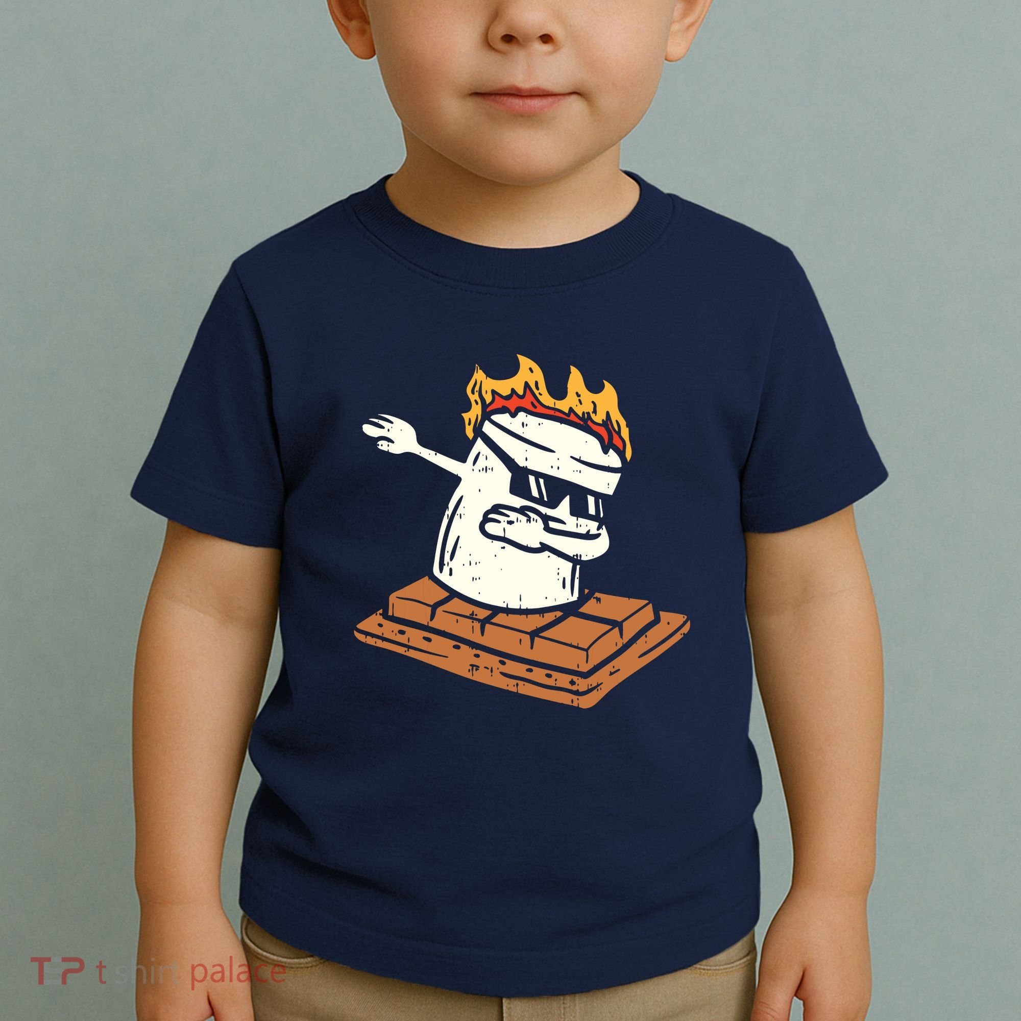 Dabbing Smore Marshmallow Cute Dab Dance Camping Camper Gift Toddler T-Shirt