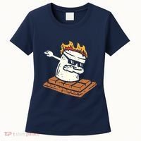 Dabbing Smore Marshmallow Cute Dab Dance Camping Camper Gift Women's T-Shirt thumb 0