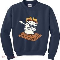 Dabbing Smore Marshmallow Cute Dab Dance Camping Camper Gift Kids Sweatshirt thumb 0