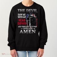 Devil Saw Me With My Head Thought Hed Won Until I Said Amen Women's Sweatshirt thumb 0