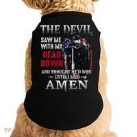 Devil Saw Me With My Head Thought Hed Won Until I Said Amen Doggie Tank thumb 0