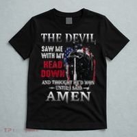 Devil Saw Me With My Head Thought Hed Won Until I Said Amen T-Shirt thumb 5