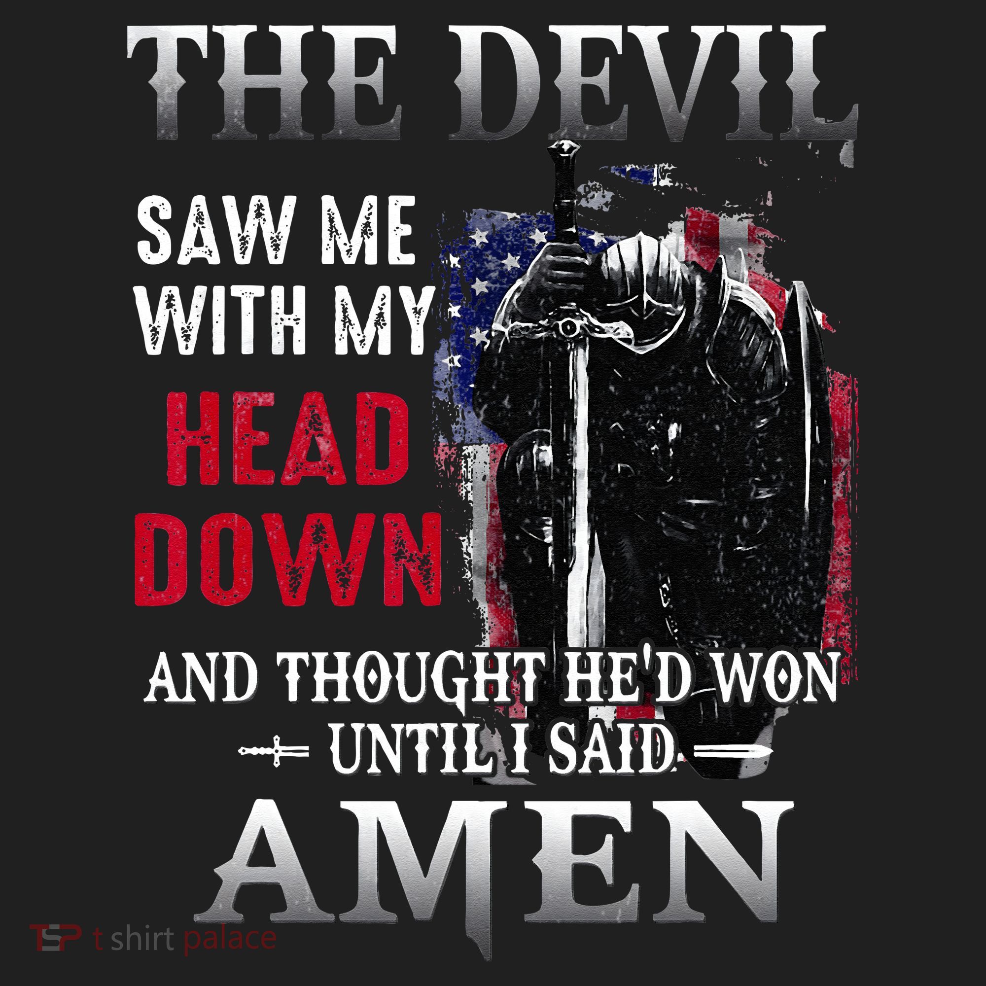 Devil Saw Me With My Head Thought Hed Won Until I Said Amen Beanie