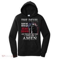 Devil Saw Me With My Head Thought Hed Won Until I Said Amen Women's Hoodie thumb 0