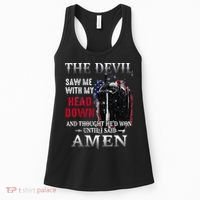 Devil Saw Me With My Head Thought Hed Won Until I Said Amen Women's Tank Top thumb 0