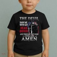 Devil Saw Me With My Head Thought Hed Won Until I Said Amen Toddler T-Shirt thumb 2