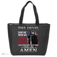 Devil Saw Me With My Head Thought Hed Won Until I Said Amen Tote Bag thumb 0