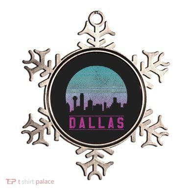 Dallas Skyline Meaningful Gift Vintage Retro Texas Gift Meaningful Gift Ornament