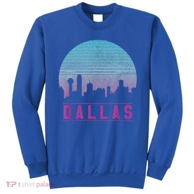 Dallas Skyline Meaningful Gift Vintage Retro Texas Gift Meaningful Gift Sweatshirt