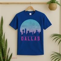 Dallas Skyline Meaningful Gift Vintage Retro Texas Gift Meaningful Gift T-Shirt thumb 2