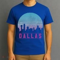 Dallas Skyline Meaningful Gift Vintage Retro Texas Gift Meaningful Gift T-Shirt thumb 3