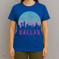 Dallas Skyline Meaningful Gift Vintage Retro Texas Gift Meaningful Gift T-Shirt thumb 4