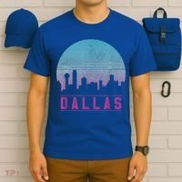Dallas Skyline Meaningful Gift Vintage Retro Texas Gift Meaningful Gift T-Shirt thumb 6