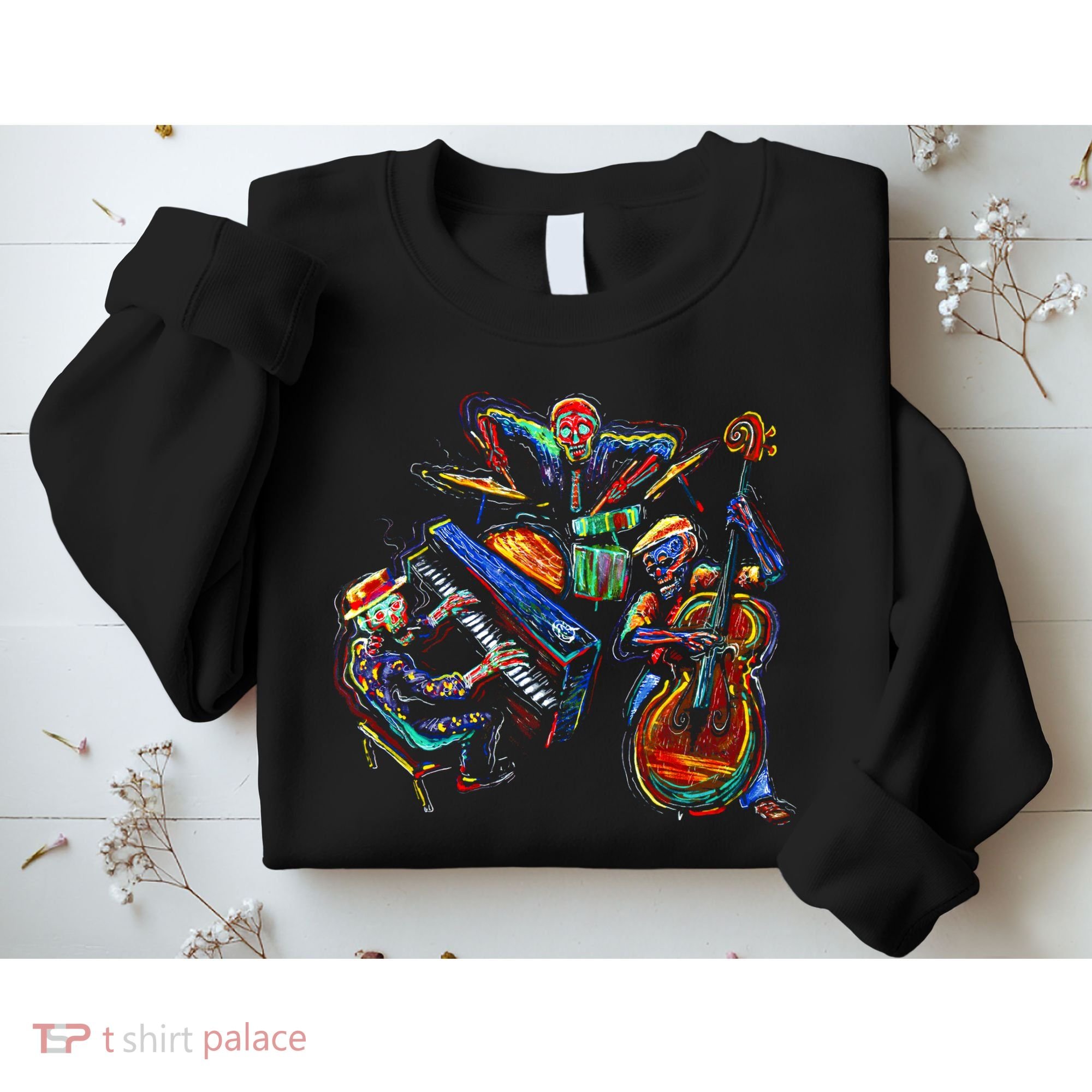 Dancing Skeleton Music Band Sweatshirt