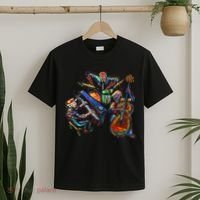 Dancing Skeleton Music Band T-Shirt thumb 2