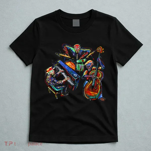 Dancing Skeleton Music Band T-Shirt