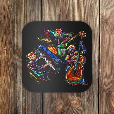 Dancing Skeleton Music Band Coaster