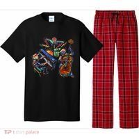 Dancing Skeleton Music Band Pajama Set thumb 0
