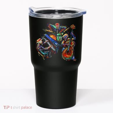 Dancing Skeleton Music Band Tumbler