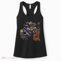 Dancing Skeleton Music Band Women's Tank Top thumb 0