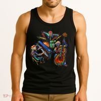 Dancing Skeleton Music Band Tank Top thumb 3