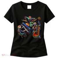Dancing Skeleton Music Band Women's T-Shirt thumb 0