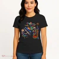 Dancing Skeleton Music Band Women's T-Shirt thumb 4