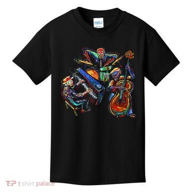 Dancing Skeleton Music Band Kids T-Shirt