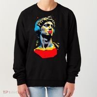 David Statue Michelangelo Motivational Renaissance Art Women's Sweatshirt thumb 0
