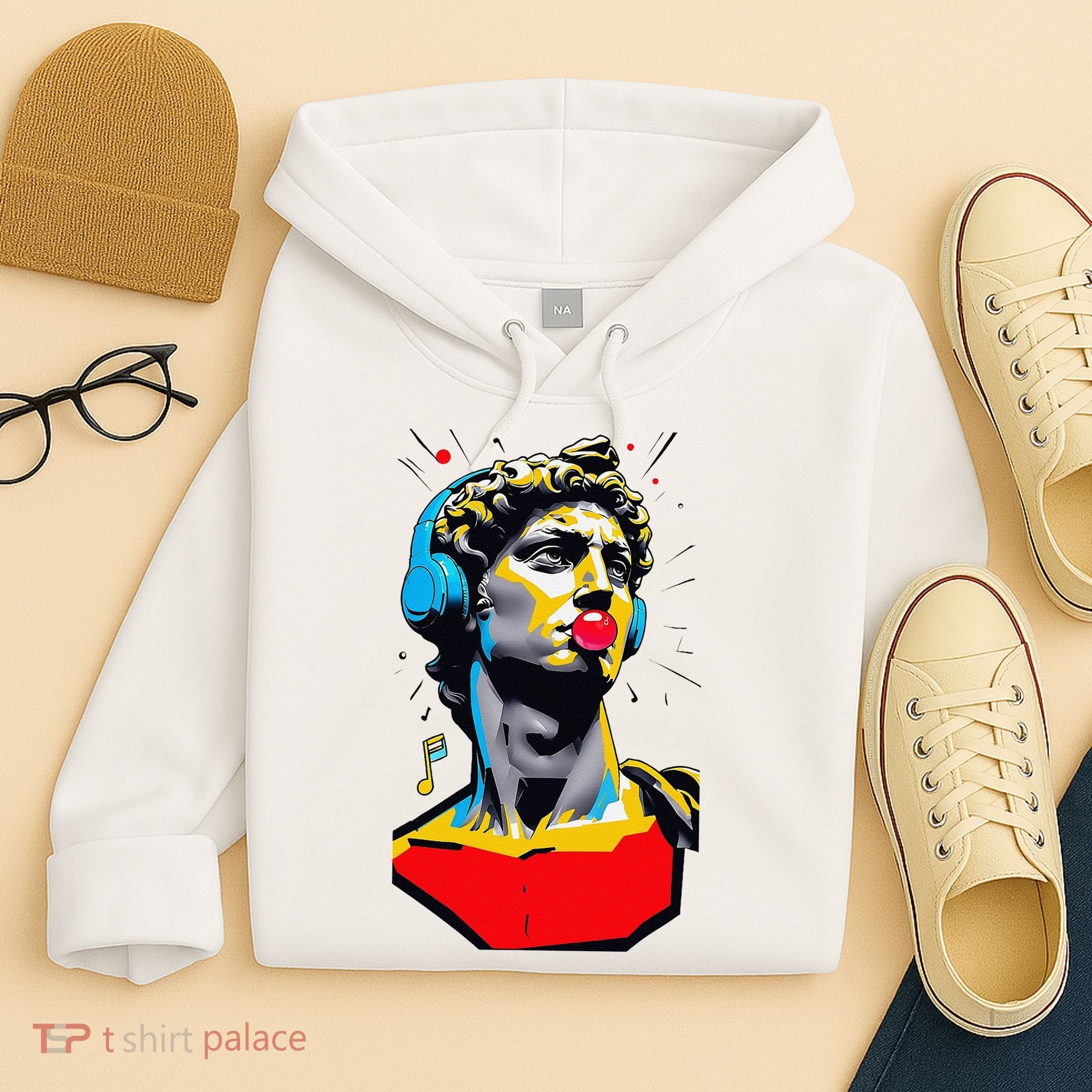 David Statue Michelangelo Motivational Renaissance Art Hoodie