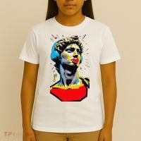 David Statue Michelangelo Motivational Renaissance Art T-Shirt thumb 4