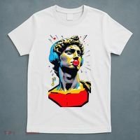 David Statue Michelangelo Motivational Renaissance Art T-Shirt thumb 5