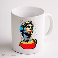 David Statue Michelangelo Motivational Renaissance Art Coffee Mug thumb 1