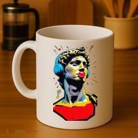David Statue Michelangelo Motivational Renaissance Art Coffee Mug thumb 4