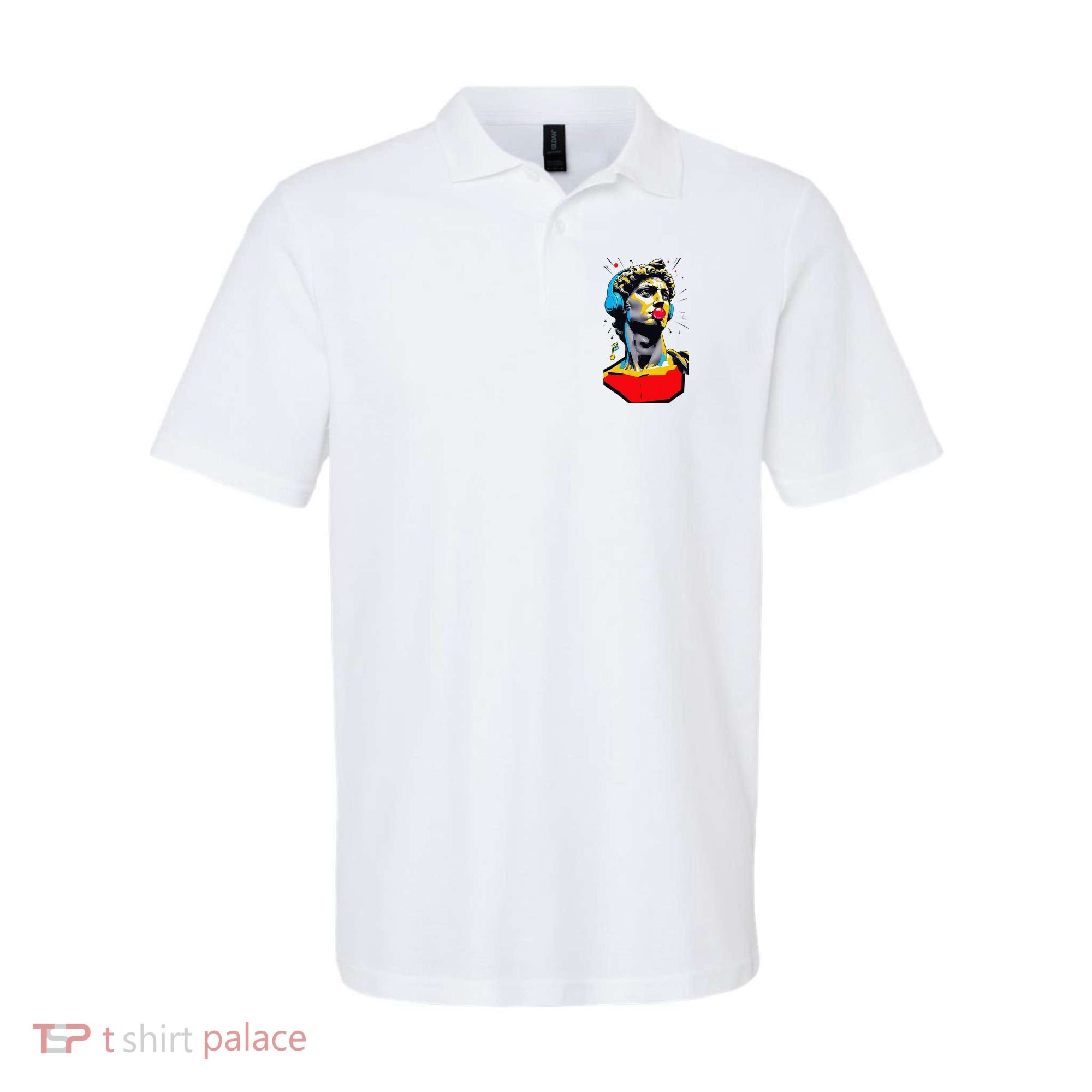 David Statue Michelangelo Motivational Renaissance Art Polo